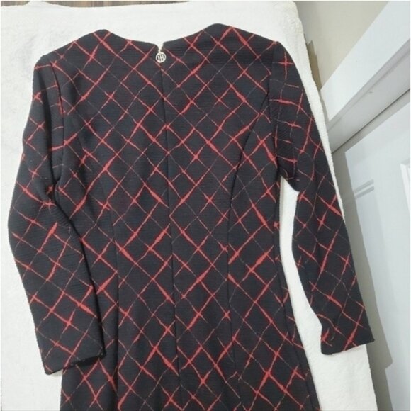 Tommy Hilfiger patterned drop waist print patterned fit and flare dress - Picture 3 of 13